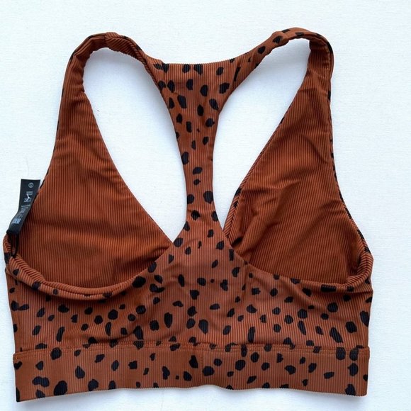 Beach Riot Twist Bra Top Brown Spot ( S ) - Picture 3 of 3